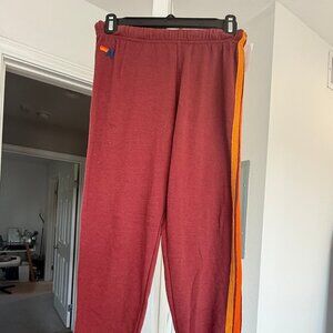 Aviator Nation - Lounge Sweatpants and Jacket - Red